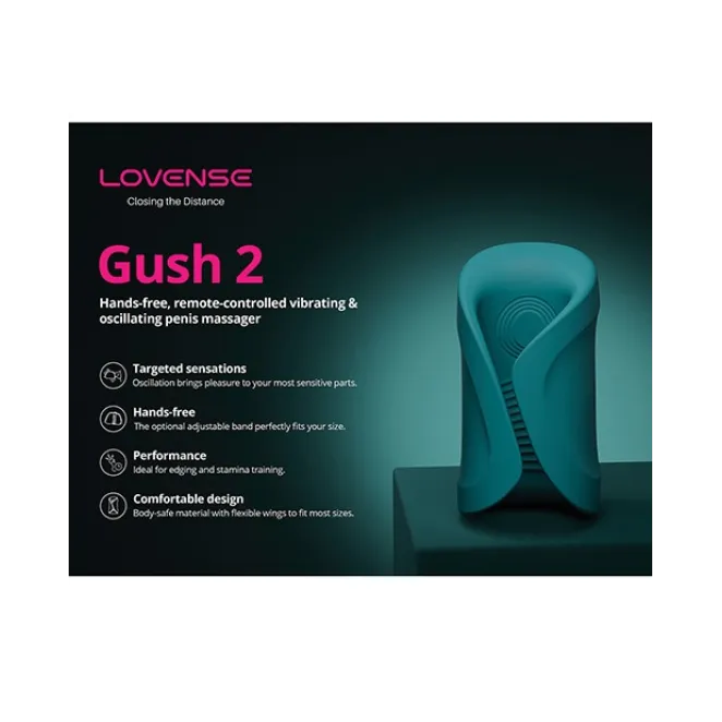Lovense Gush 2 App Controlled Male Masturbator