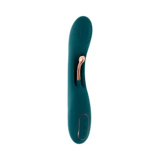 Aurelie Silicone G-Spot Tickling Vibrator Deep Teal
