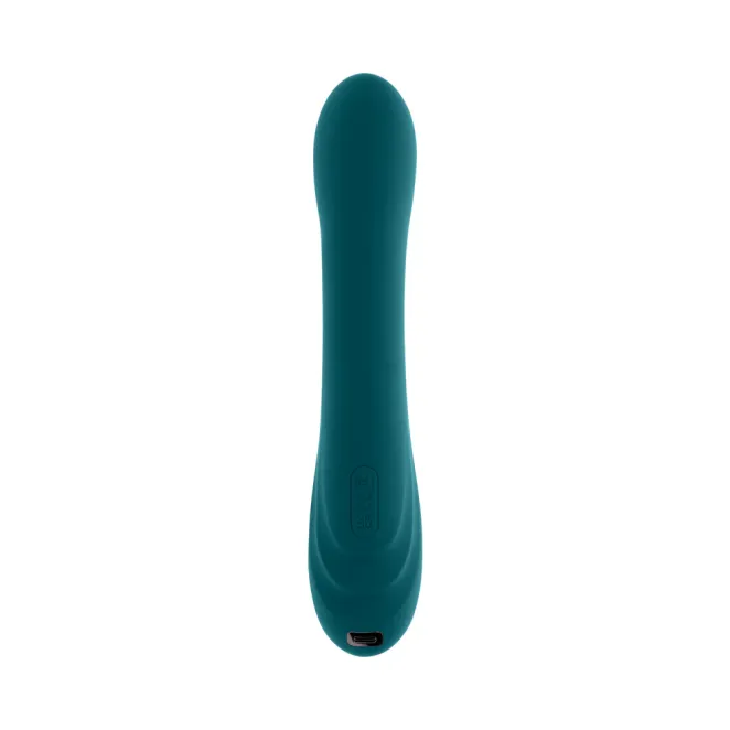 aurelie silicone g spot tickling vibrator deep teal