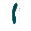 aurelie silicone g spot tickling vibrator deep teal