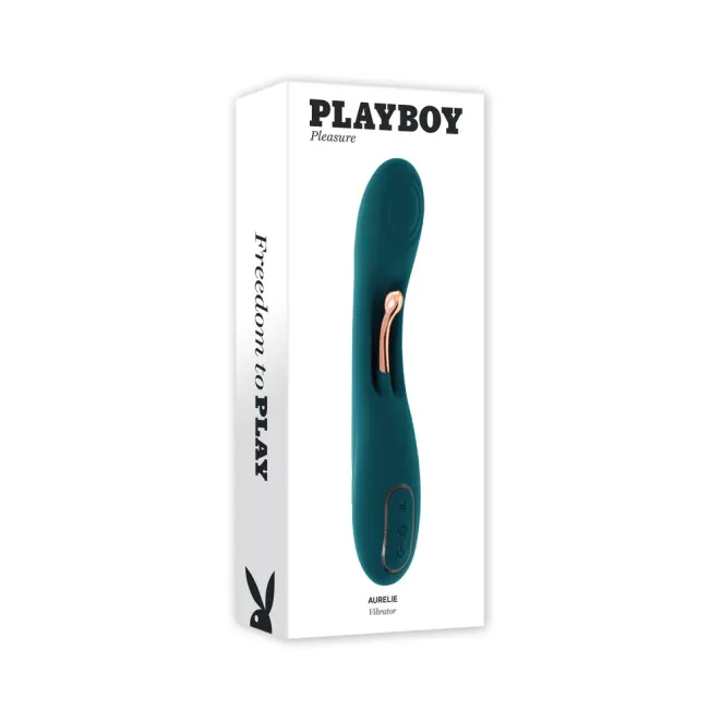 aurelie silicone g spot tickling vibrator deep teal