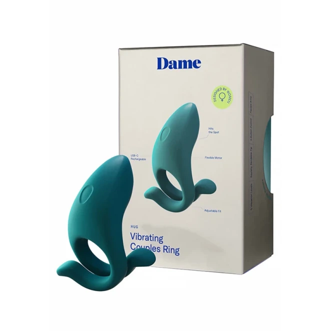 Dame Hug Rechargeable Adjustable Vibrating Couples Ring
