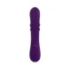 bunny punch silicone twirling rabbit vibrator purple dual stim