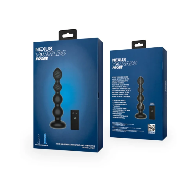 Nexus Tornado Rotating and Vibrating Remote Control Anal Beads