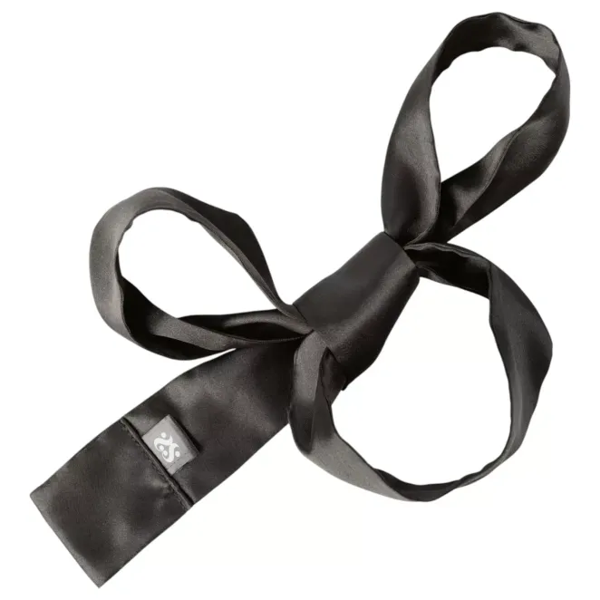 SEI MIO Nights in Tied Satin Silk Sash Restraint