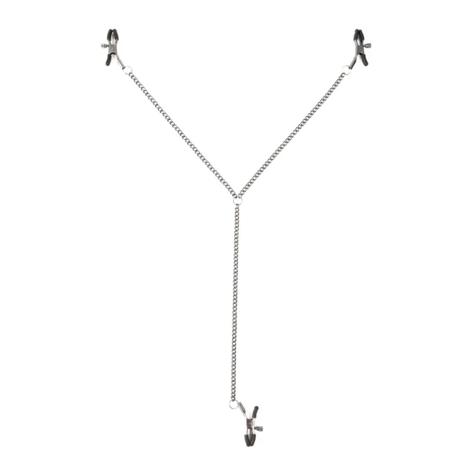 SEI MIO Triple Tease Adjustable Nipple and Clit Clamp Set