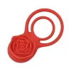 Double Ring Vibrating Rose Couples Cock Ring with Remote