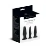 Anal Training Plug Set 3-Piece Black Anal Training Plug Set 3-Piece Black
