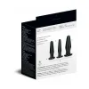 Anal Training Plug Set 3-Piece Black Anal Training Plug Set 3-Piece Black