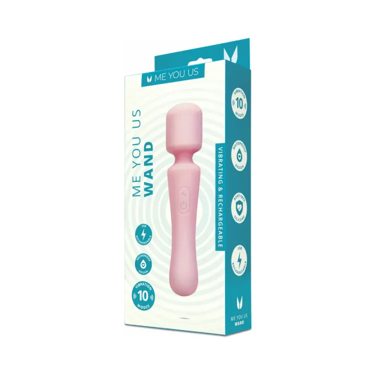 Me You Us Wand Vibrator 10-Function Pink Me You Us Wand Vibrator 10-Function Pink