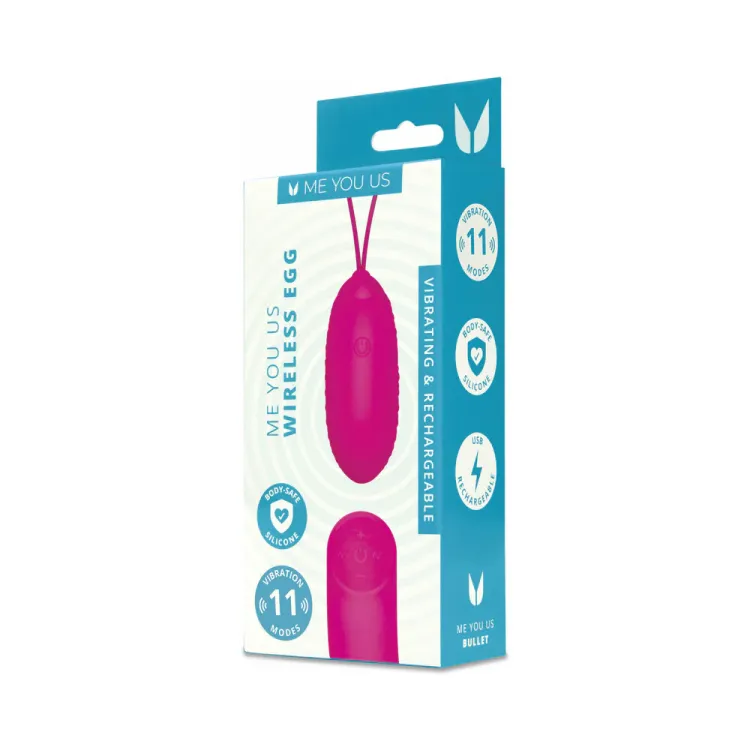 Me You Us Wireless Remote Controlled Egg Vibrator Pink Me You Us Wireless Remote Controlled Egg Vibrator Pink