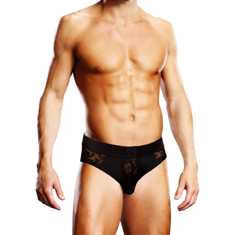 Prowler Lace Open Brief Black Prowler Lace Open Brief Black