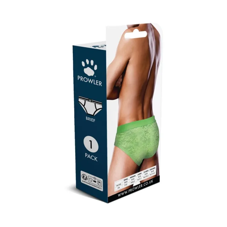 Prowler Lace Brief Neon Green Prowler Lace Brief Neon Green