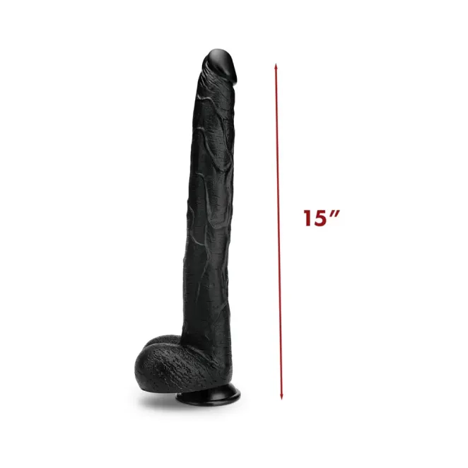15 in prowler red the destroyer realistic dildo black suction cup
