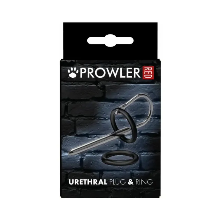 Prowler RED Urethral Plug & Ring Stainless Steel Prowler RED Urethral Plug & Ring Stainless Steel