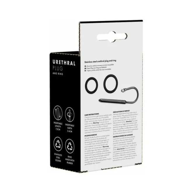 Prowler RED Urethral Plug & Ring Stainless Steel