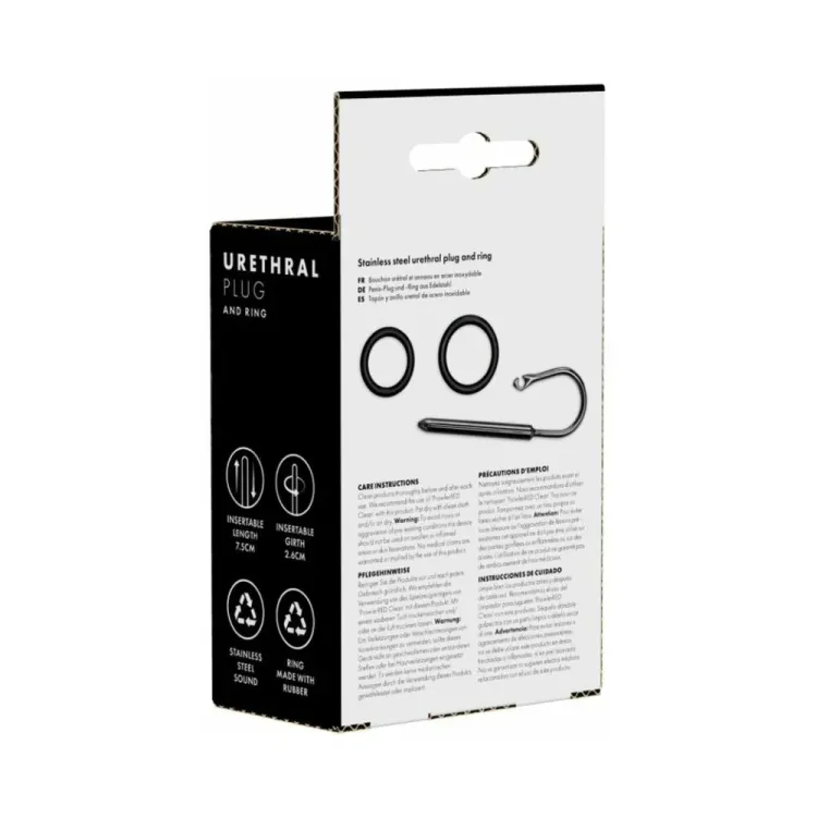 Prowler RED Urethral Plug & Ring Stainless Steel Prowler RED Urethral Plug & Ring Stainless Steel