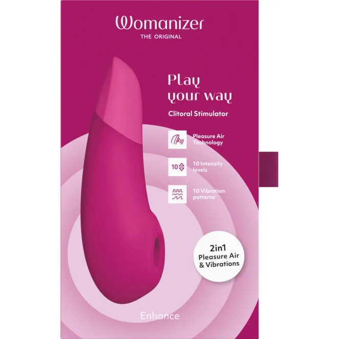 Womanizer Enhance Pleasure Air Clitoral Vibrator Pink