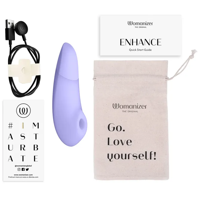 Womanizer Enhance Pleasure Air Clitoral Vibrator Lilac