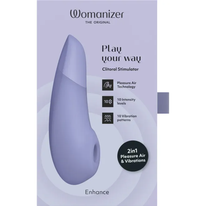 Womanizer Enhance Pleasure Air Clitoral Vibrator Lilac