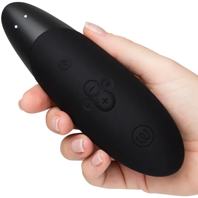 Womanizer Enhance Pleasure Air Clitoral Vibrator Black