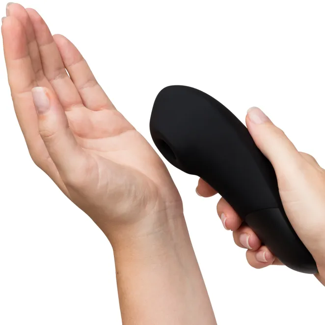 Womanizer Enhance Pleasure Air Clitoral Vibrator Black