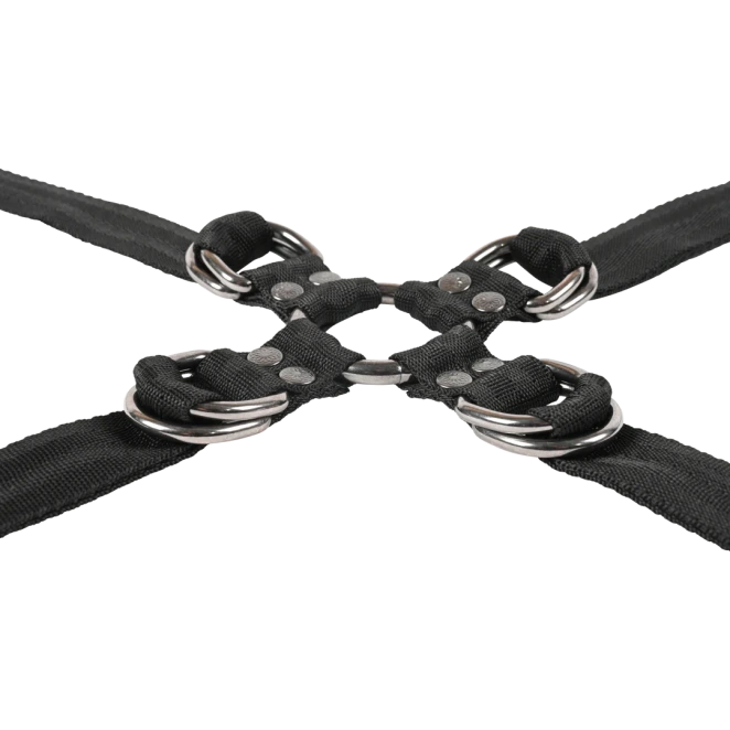 Sportsheets Velvet Noir Adjustable Hog Tie and Cuffs Set