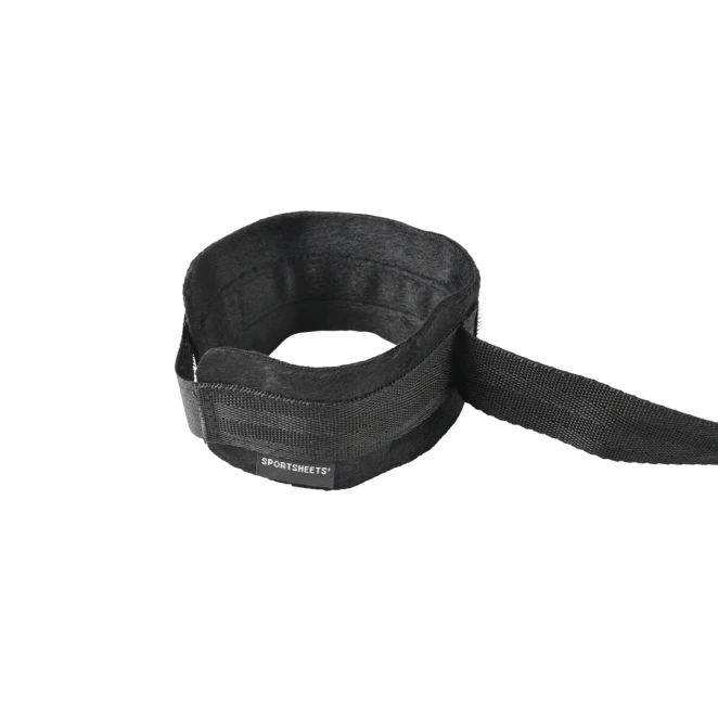 Sportsheets Velvet Noir Adjustable Hog Tie and Cuffs Set