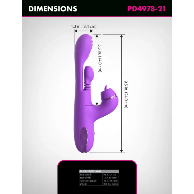 Fantasy For Her IntiMotion Pulse Pro Rabbit Vibrator