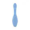 sapphire sky silicone dual tongue rabbit vibrator blue