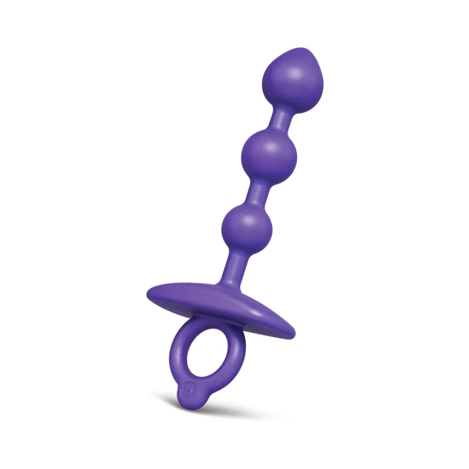 b-Vibe Butties Zip Silicone Beaded Anal Plug