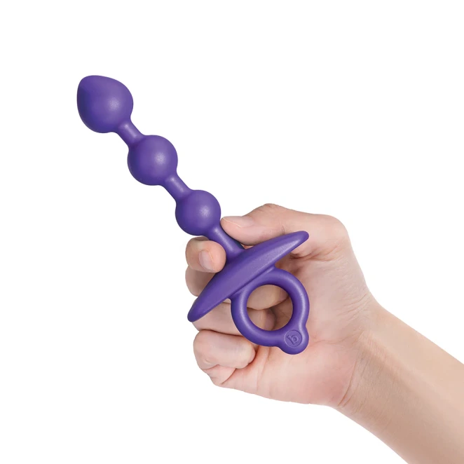 b-Vibe Butties Zip Silicone Beaded Anal Plug