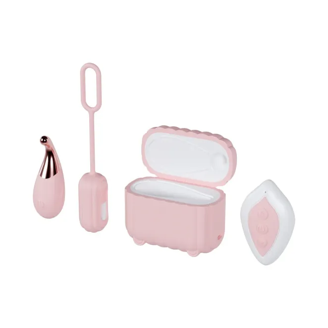 wanderlust mini wand and remote egg vibrator kit pink