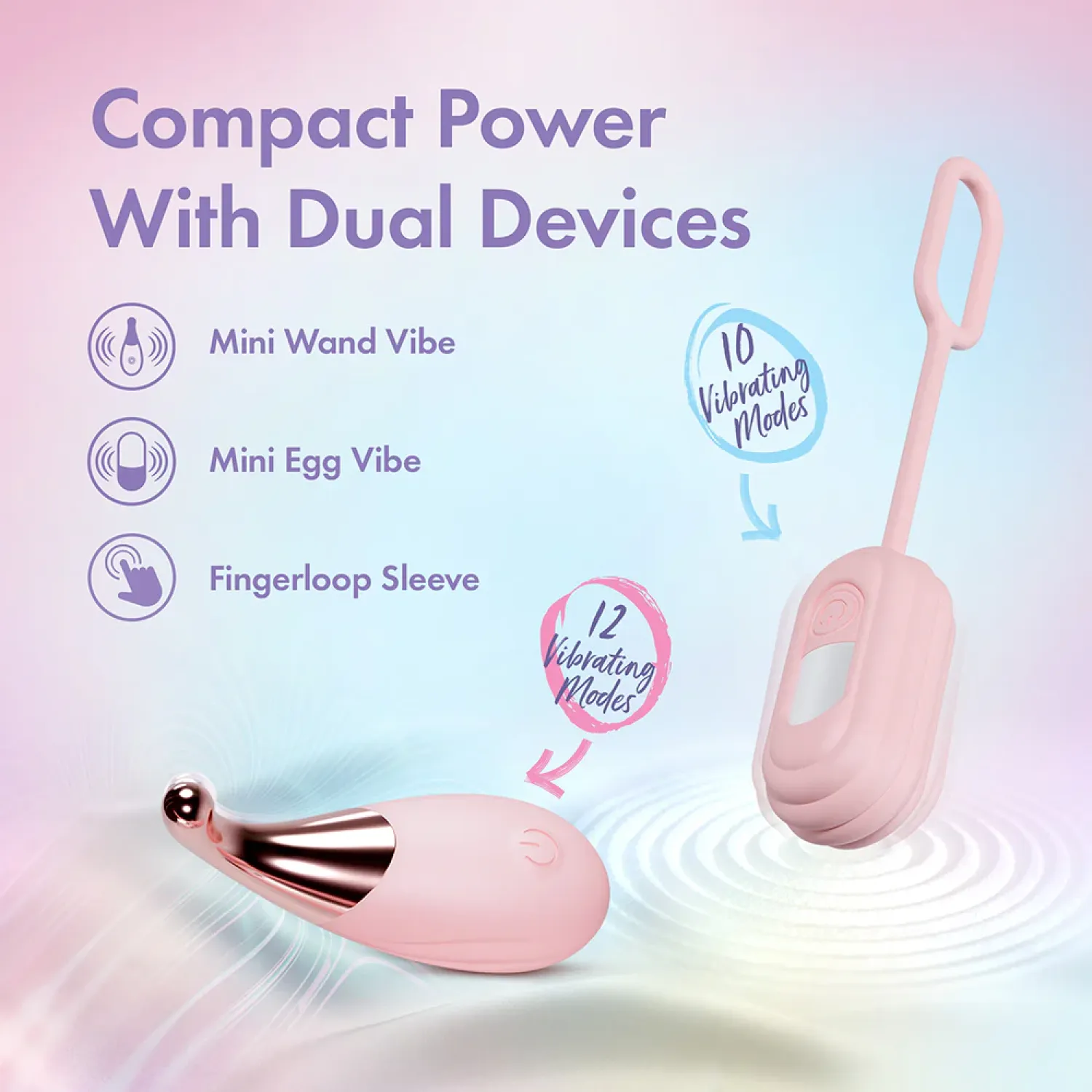 wanderlust mini wand and remote egg vibrator kit pink