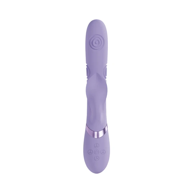 Dolce Vive Fronda 6 Stimulating Points Silicone Rabbit Vibrator