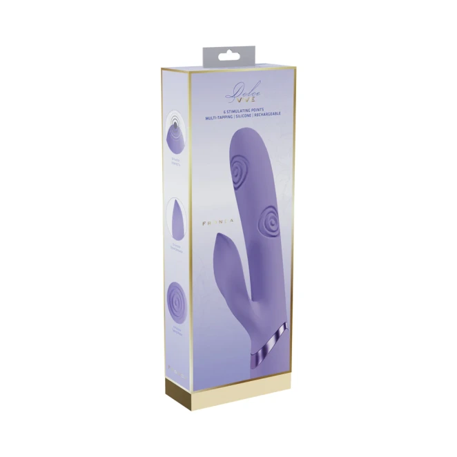 Dolce Vive Fronda 6 Stimulating Points Silicone Rabbit Vibrator