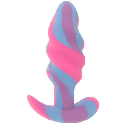 Creature Cocks Unicorn Swirl Small Silicone Butt Plug