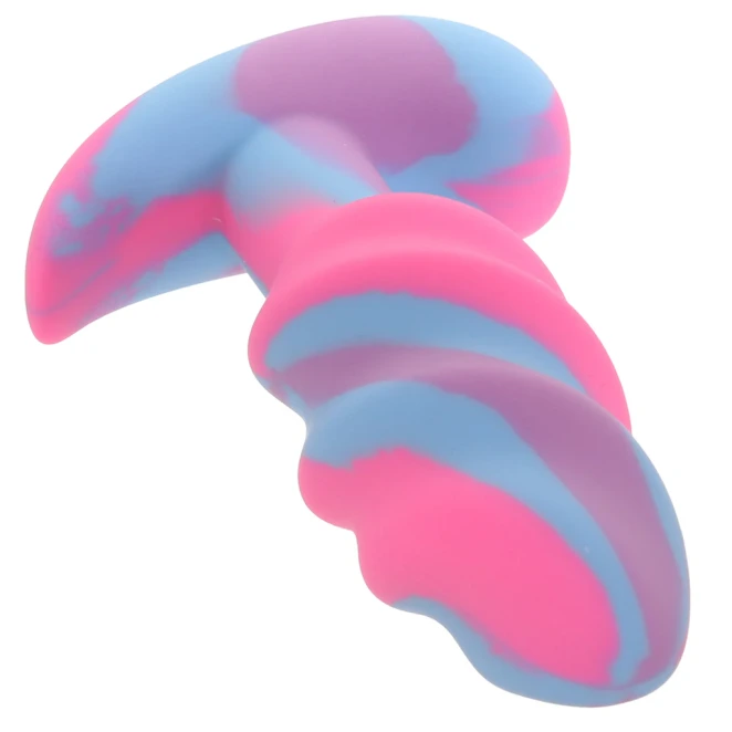 Creature Cocks Unicorn Swirl Small Silicone Butt Plug