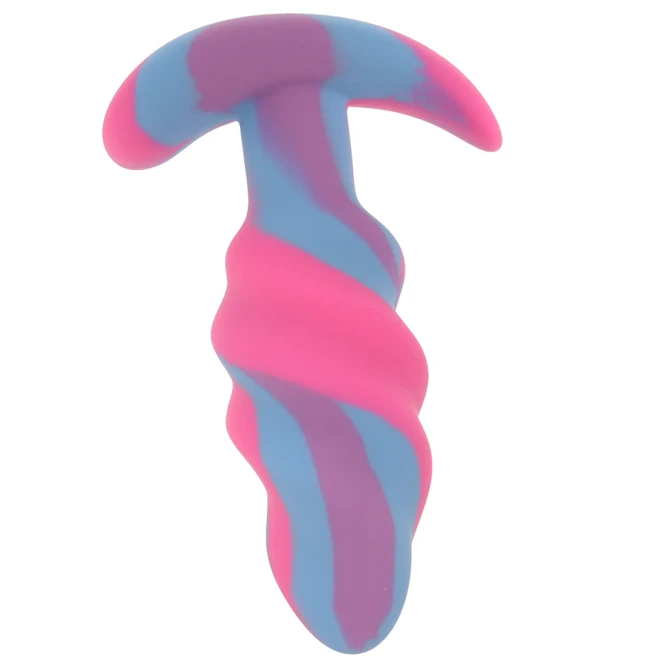Creature Cocks Unicorn Swirl Small Silicone Butt Plug