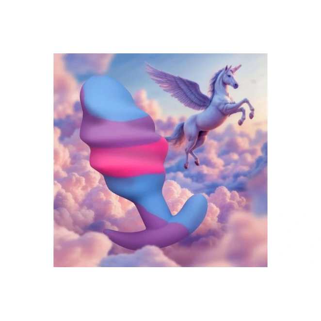 Creature Cocks Unicorn Swirl Small Silicone Butt Plug