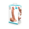 8 Inch b-Vibe Flesh Tan Slipskin Ultra Realistic Curved Dual Density Dildo