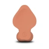 8 Inch b-Vibe Flesh Tan Slipskin Ultra Realistic Curved Dual Density Dildo
