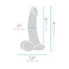 8 Inch b-Vibe Flesh Tan Slipskin Ultra Realistic Curved Dual Density Dildo