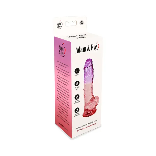 8.5 Inch Sunset Dreams Realistic Dildo with Balls & Suction Cup