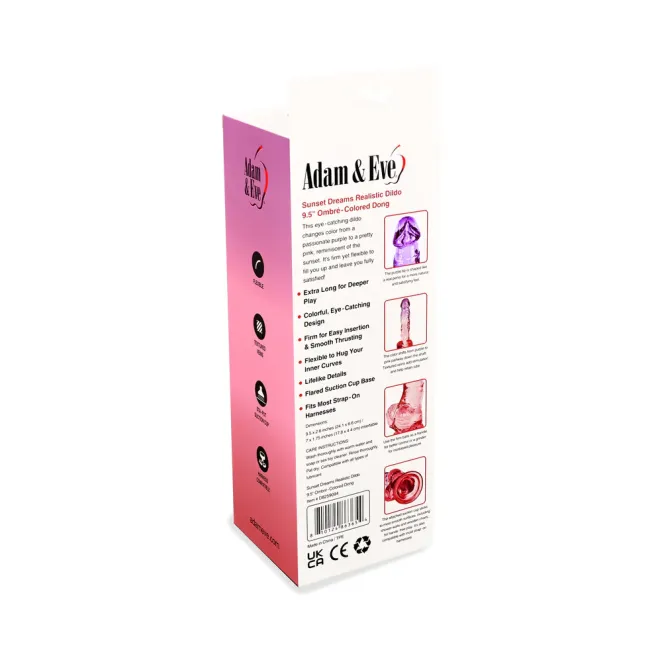 9.5 Inch Sunset Dreams Realistic Dildo with Balls & Suction Cup