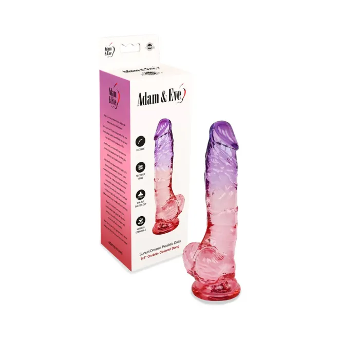 9.5 Inch Sunset Dreams Realistic Dildo with Balls & Suction Cup