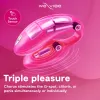 We-Vibe Chorus App and Remote Controlled Rechargeable Couple's Vibrator Cosmic Pink