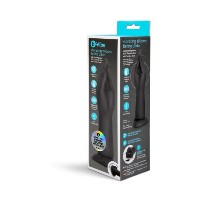 10.5 Inch B-Vibe Vibrating Silicone Fisting Dildo