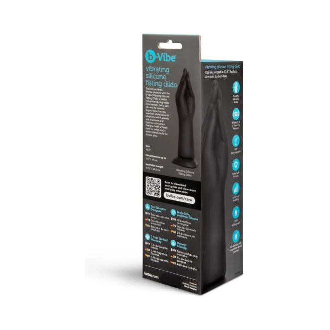 10.5 Inch B-Vibe Vibrating Silicone Fisting Dildo