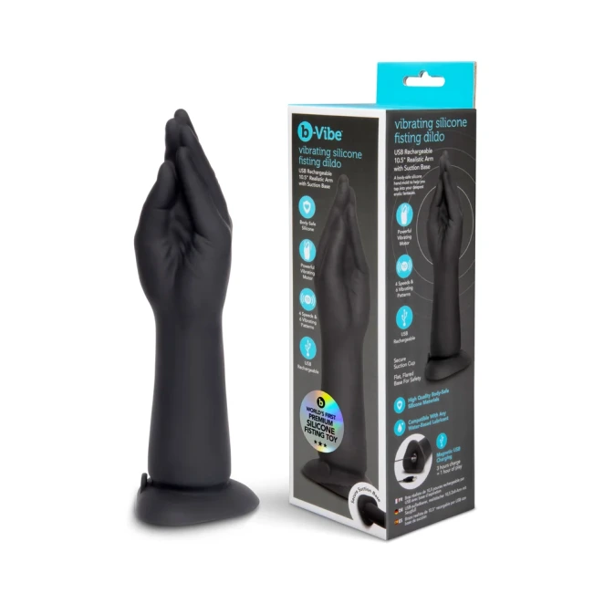 10.5 Inch B-Vibe Vibrating Silicone Fisting Dildo